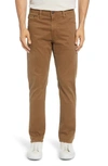 Ag Everett Sud Print Slim Straight Leg Pants In Jot Porter Tan