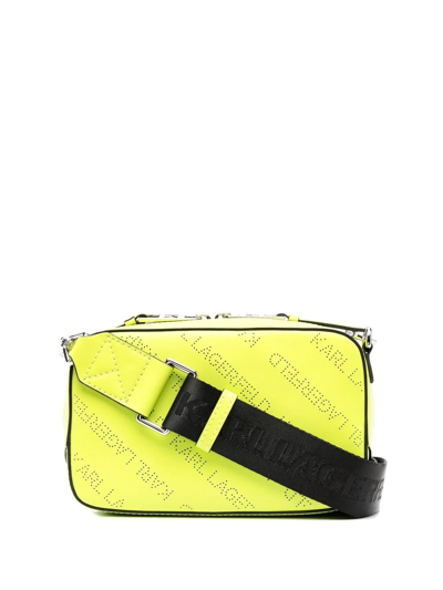 Karl Lagerfeld K/punched Camera Bag In Yellow
