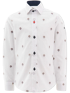 Moustache Palm Tree-print Organic Cotton Shirt In White