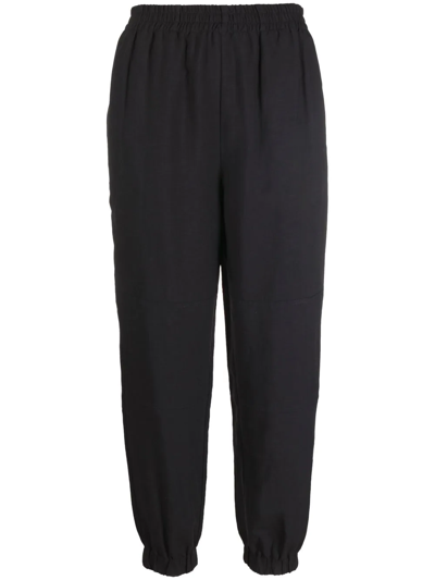 Roberto Collina Elasticated Waistband Track Trousers In Black