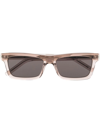 Saint Laurent Sl 461 Betty Rectangle-frame Sunglasses In Brown