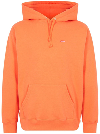 Supreme Small Box-logo Hoodie In Orange