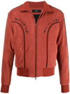 Amiri Johny Logo-embroidered Track Jacket In Red