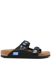 Birkenstock Double-buckle Open-toe Sandals In Black