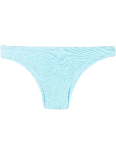 Mc2 Saint Barth Elise Scallop-design Bikini-bottoms In Blue