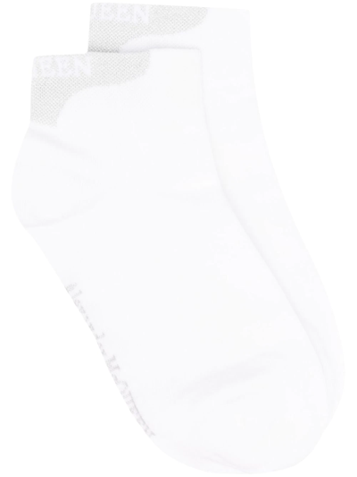 Alexander Mcqueen Logo-print Detail Socks In White