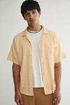 Standard Cloth Liam Crinkle Shirt In Peach