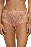 Chantelle Lingerie Soft Stretch High Waist Briefs In Neutral Leopard