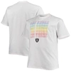 Fanatics Branded White Las Vegas Raiders Big & Tall City Pride T-shirt In White