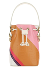 FENDI FENDI MON TRESOR FF MOTIF SMALL BUCKET BAG