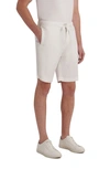 Bugatchi Drawstring Linen Shorts In Chalk