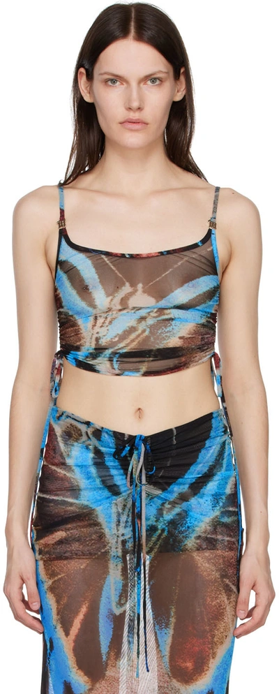 Misbhv Multicolor Butterfly Camisole In Mlc