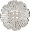 Bleue Burnham Ssense Exclusive Silver Marigold Button In Silver