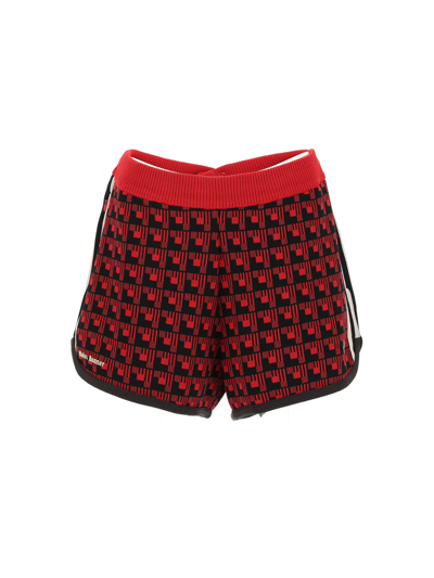 Adidas X Wales Bonner Geometric-jacquard Knitted Shorts In Multicolor