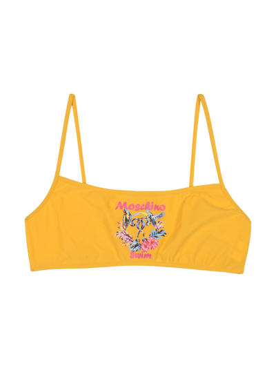 MOSCHINO "PARROT" BIKINI TOP