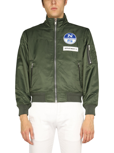 Department Five Department 5 By North Sails Sailor Man Military Green Bomber Jacket - Atterley