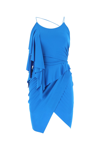 Alexandre Vauthier Asymmetric Draped-effect Mini Dress