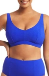Sea Level Cup Bralette Swim Top In Cobalt