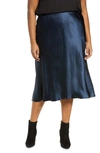 Vince Satin Slip Skirt In Coastal