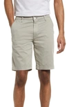 Ag Griffin Stretch Cotton Shorts In Grey Haze