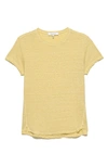 Frame Easy True Organic Linen T-shirt In Wheat