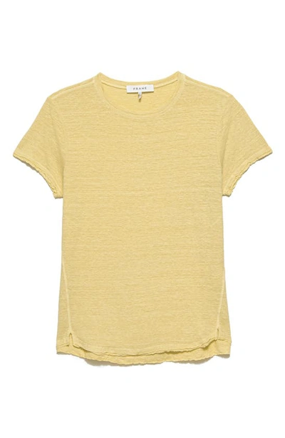 Frame Easy True Organic Linen T-shirt In Wheat