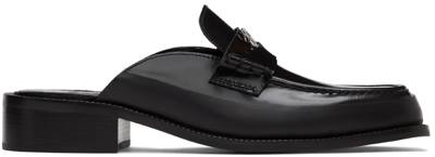 Misbhv Black 'the Brutalist' Loafers In Loafer Black Leather