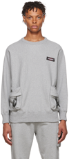 Undercover X Eastpak Patch Pocket Sweatshirt In Top Gray