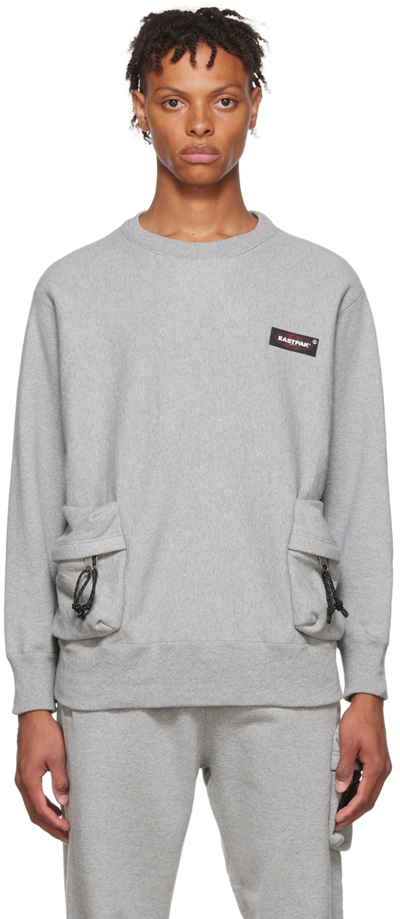 Undercover X Eastpak Patch Pocket Sweatshirt In Grey