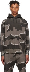 Undercover Gray Eastpak Edition Cotton Hoodie In Black Base