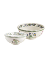 PORTMEIRION BOTANIC GARDEN SALAD BOWL SET, 2 PIECE