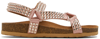See By Chloé Carey Metallic Stud Sporty Sandals In 348 Nude