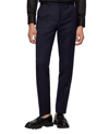 Hugo Boss Tailored Trousers With Pockets And Loops In Dark Blue