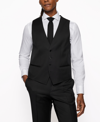 Hugo Boss Boss Men's Single-breasted Waistcoat In Black