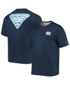 COLUMBIA MEN'S COLUMBIA NAVY NORTH CAROLINA TAR HEELS TERMINAL TACKLE OMNI-SHADE T-SHIRT