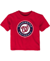 Outerstuff Toddler Boys And Girls Red Washington Nationals Primary Team Logo T-shirt In Red