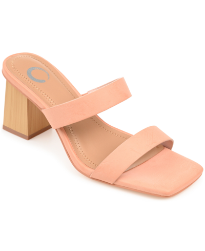 Journee Collection Women's Nolla Sandals Women's Shoes In Blush