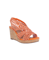 Impo Women's Torban Platform Wedge Sandals Women's Shoes In Orange