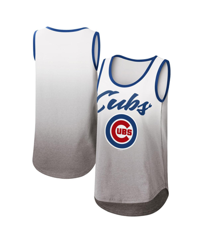 G-iii 4her By Carl Banks Women's  White Chicago Cubs Logo Opening Day Tank Top