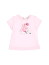 MONNALISA MONNALISA  PERFUME AND FLOWERS JERSEY T-SHIRT