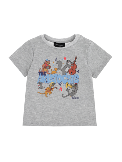 Monnalisa Kids'   Aristocats Jersey T-shirt In Grey