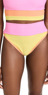 Beach Riot Emmy High-waist Bikini Bottoms In Fruity Colorblock