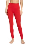 Zella Live In High Waist Leggings In Red Couture
