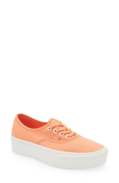 Vans 'authentic' Platform Trainer In Orange