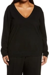 Vince Weekend Cashmere Sweater In Black