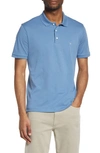 Rag & Bone Interlock Slim Fit Performance Polo In Blue