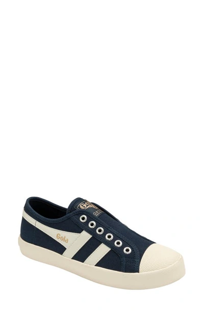 Gola Coaster Slip-on Sneaker In Navy/ Offwhite