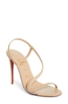Christian Louboutin Slingback Stiletto Sandal In Cream