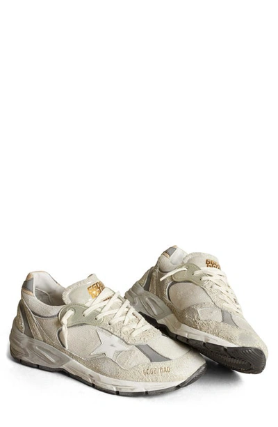 Golden Goose Dad-star Low Top Sneaker In Grey,silver