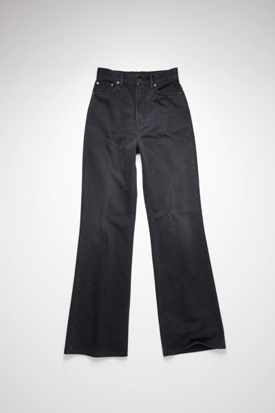 Acne Studios Bootcut Fit Jeans In Washed Black